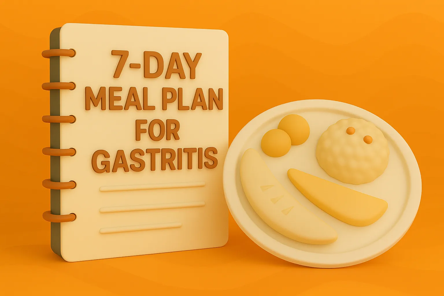 Un sencillo plan de comidas de 7 días para aliviar los síntomas de la gastritis