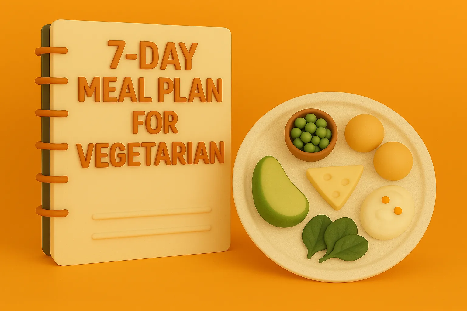 Plan de comidas vegetarianas sin estrés: 7 días de recetas, lista de la compra y consejos de preparación