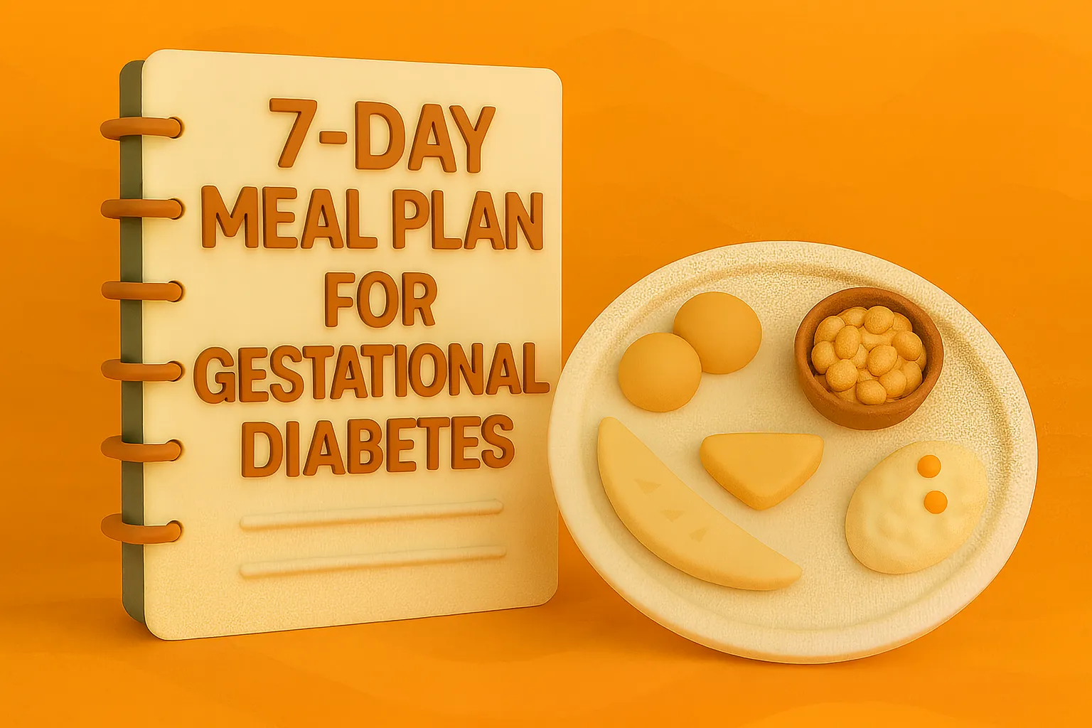 Plan de comidas de 7 días para la diabetes gestacional