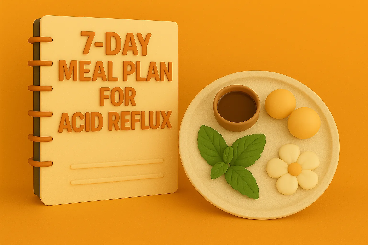Un práctico plan de comidas de 7 días para aliviar el reflujo ácido (sin conjeturas)