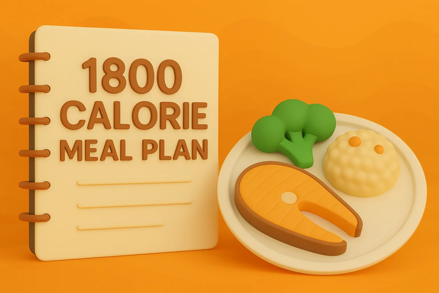 Un plan de comidas de 1.800 calorías realmente satisfactorio y fácil de seguir