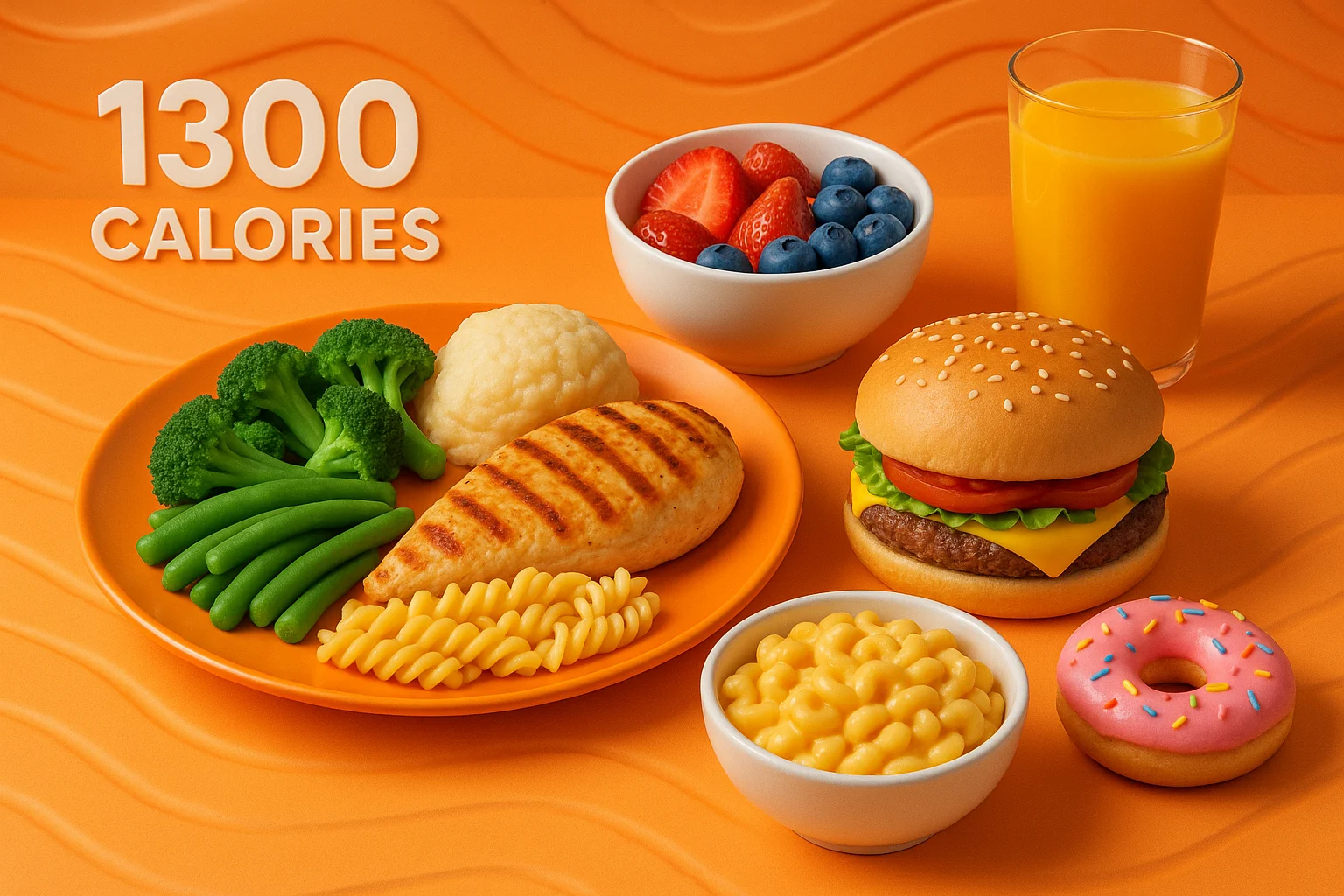 Su plan de comidas de 1300 calorías: Una guía realista para comer bien