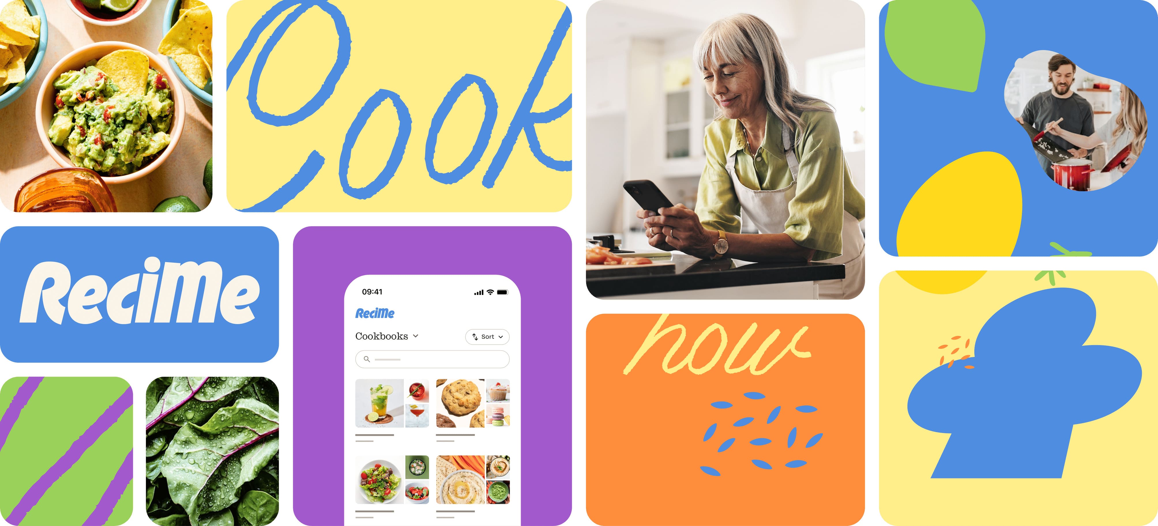 ReciMe brand assets grid