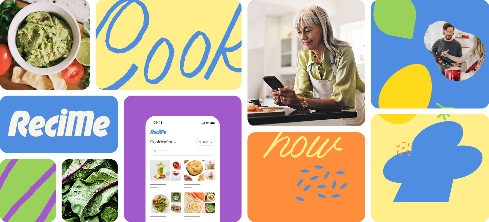 ReciMe brand assets grid